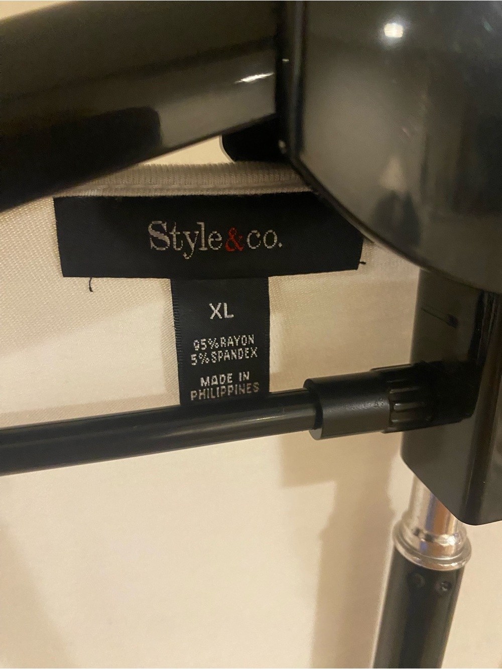 Style & Co. White Tie-Front Robe Top - Picture 2 of 4